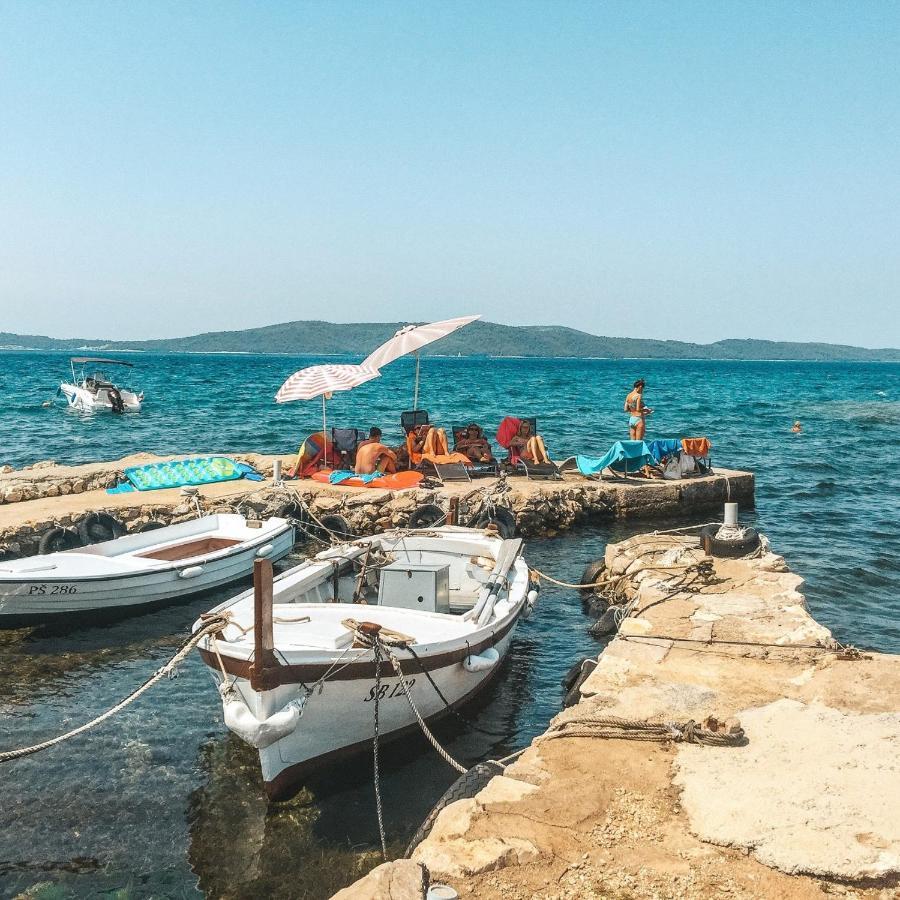 Luxury Beach Villa W Sea Sunset Views Sibenik Bagian luar foto