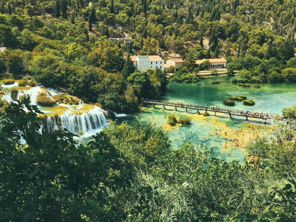 Luxury Beach Villa W Sea Sunset Views Sibenik Bagian luar foto