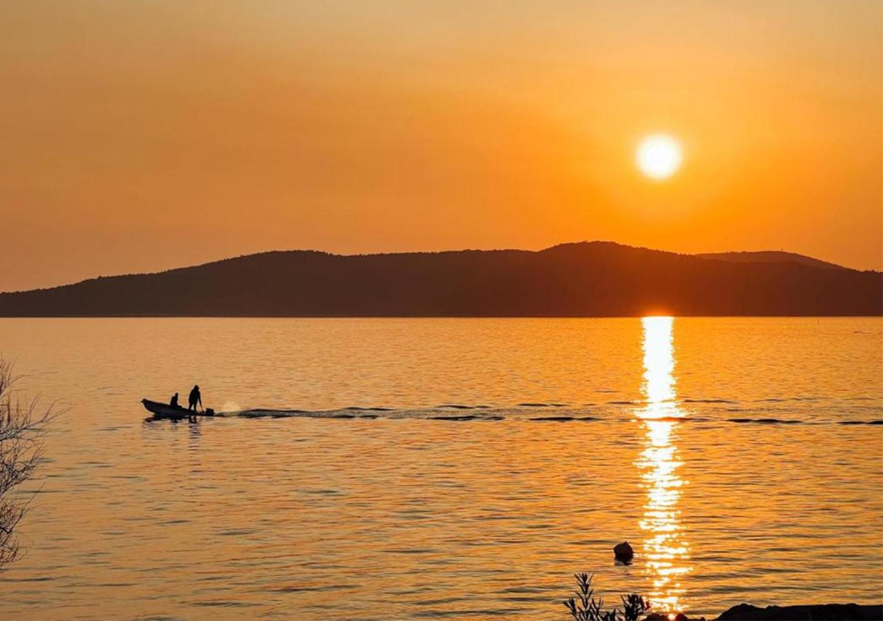 Luxury Beach Villa W Sea Sunset Views Sibenik Bagian luar foto