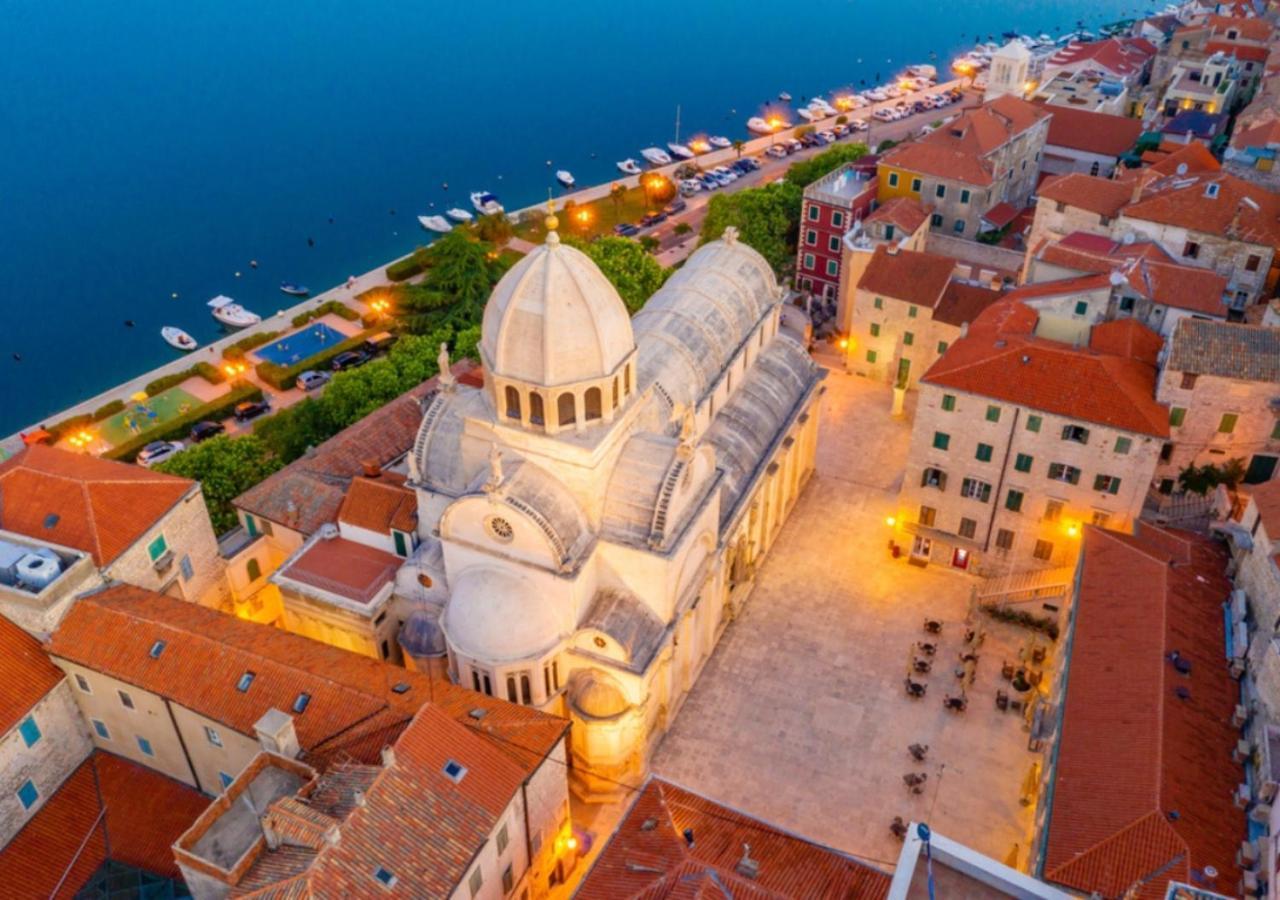 Luxury Beach Villa W Sea Sunset Views Sibenik Bagian luar foto