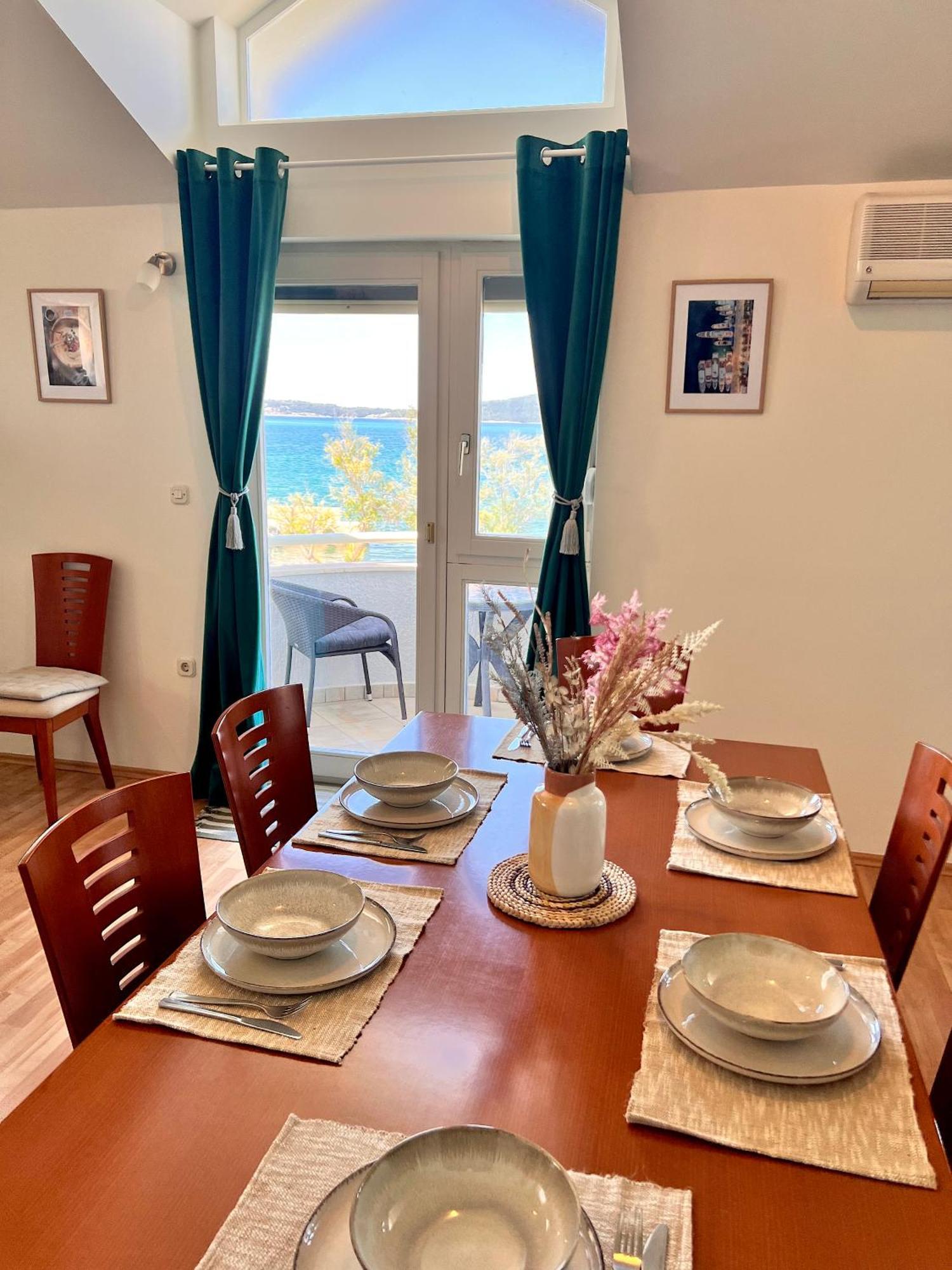 Luxury Beach Villa W Sea Sunset Views Sibenik Bagian luar foto