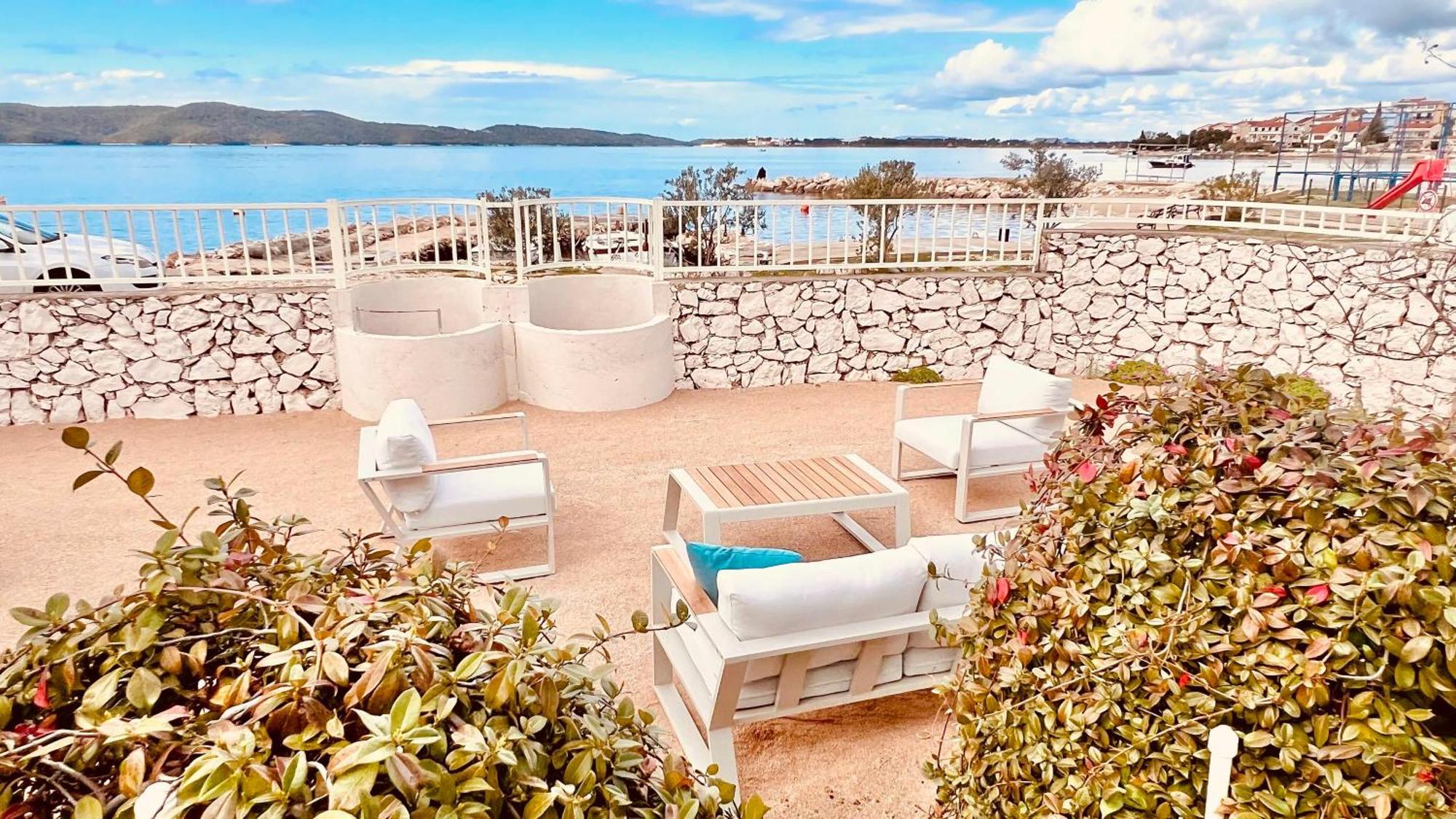 Luxury Beach Villa W Sea Sunset Views Sibenik Bagian luar foto