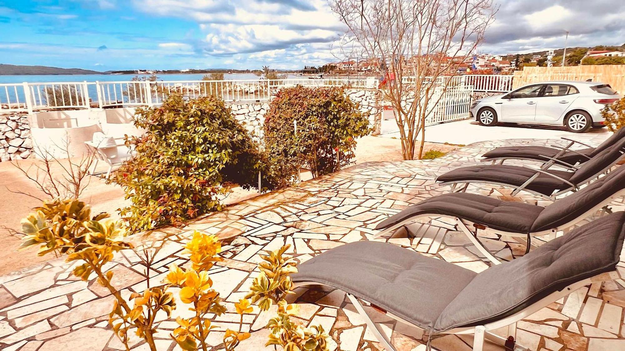 Luxury Beach Villa W Sea Sunset Views Sibenik Bagian luar foto